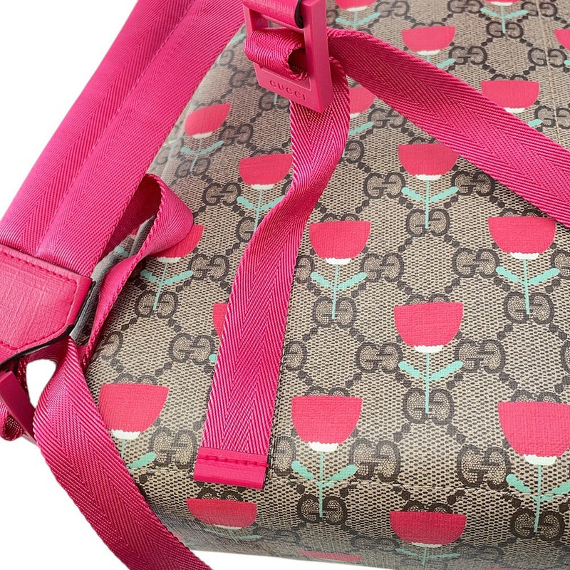 グッチ バックパック フラワープリント チルドレンズ GGスプリーム/レザー 782708 GUCCI リュック キッズ キムスンヨン