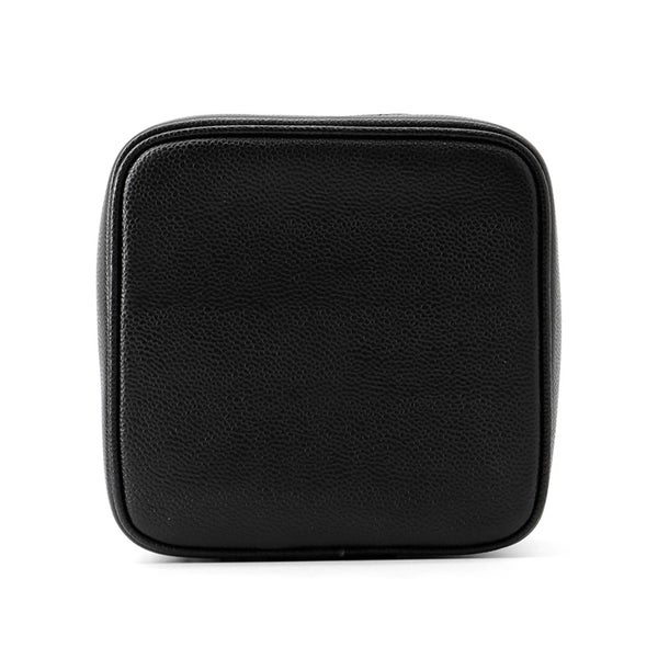 シャネル ハンドバッグ バニティバッグ ココマーク キャビアスキン 横型 A07058 CHANEL バッグ 黒