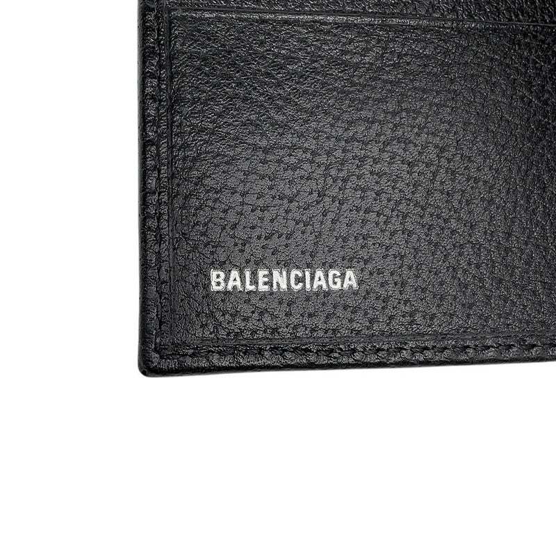 バレンシアガ 二つ折り財布 グッチコラボ ザ ハッカー プロジェクト 680430 BALENCIAGA GUCCI 財布 黒