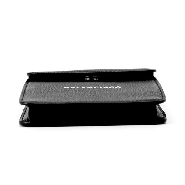 バレンシアガ ショルダーバッグ フォンホルダー レザー 593826 BALENCIAGA ミニバッグ 黒