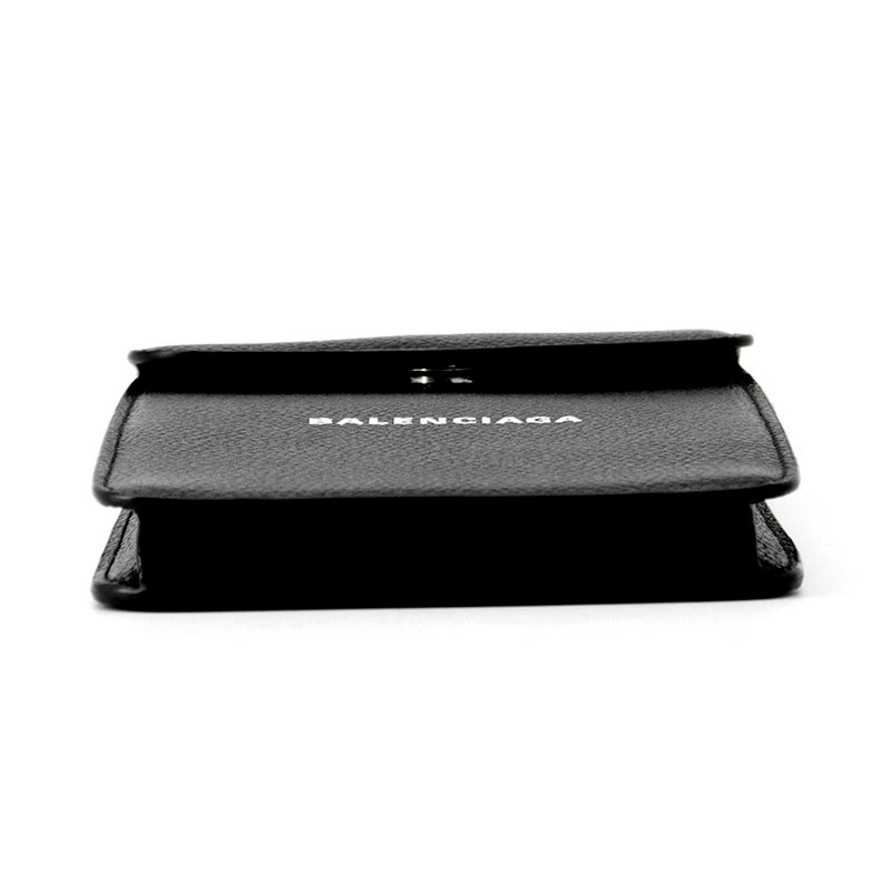 バレンシアガ ショルダーバッグ フォンホルダー レザー 593826 BALENCIAGA ミニバッグ 黒