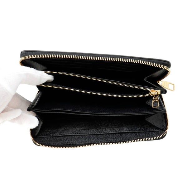 ルイヴィトン 長財布 モノグラム・アンプラント ジッピー・ウォレット M28791 LOUIS VUITTON 財布 ブラック 黒