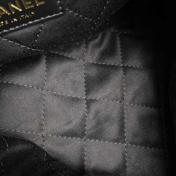 シャネル ハンドバッグ シャネル22 カーフレザー AS3261 CHANEL バッグ ショルダーバッグ 黒
