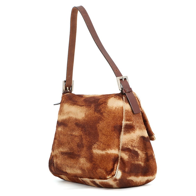 フェンディ ハンドバッグ マンマバケット ハラコ レザー 26325 FENDI ワンショルダーバッグ