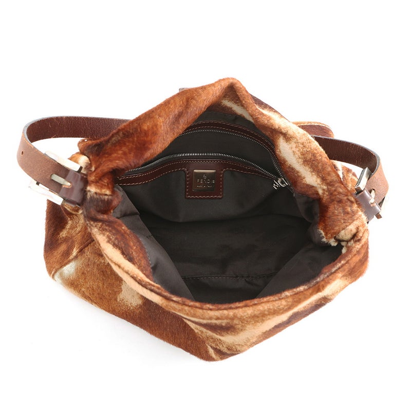 フェンディ ハンドバッグ マンマバケット ハラコ レザー 26325 FENDI ワンショルダーバッグ