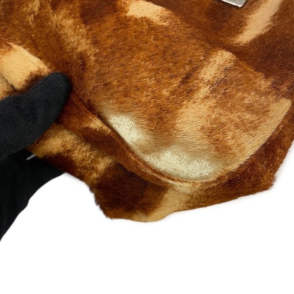 フェンディ ハンドバッグ マンマバケット ハラコ レザー 26325 FENDI ワンショルダーバッグ