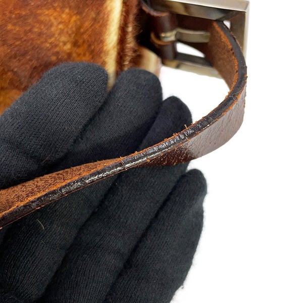 フェンディ ハンドバッグ マンマバケット ハラコ レザー 26325 FENDI ワンショルダーバッグ