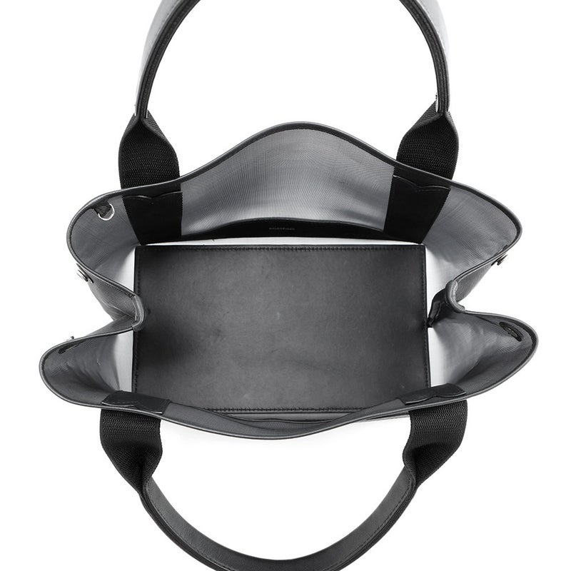 バレンシアガ トートバッグ ネイビーカバ S ポーチ付 メッシュ 339933 BALENCIAGA スモールサイズ 黒