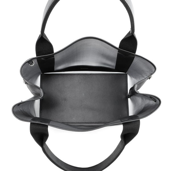 バレンシアガ トートバッグ ネイビーカバ S ポーチ付 メッシュ 339933 BALENCIAGA スモールサイズ 黒