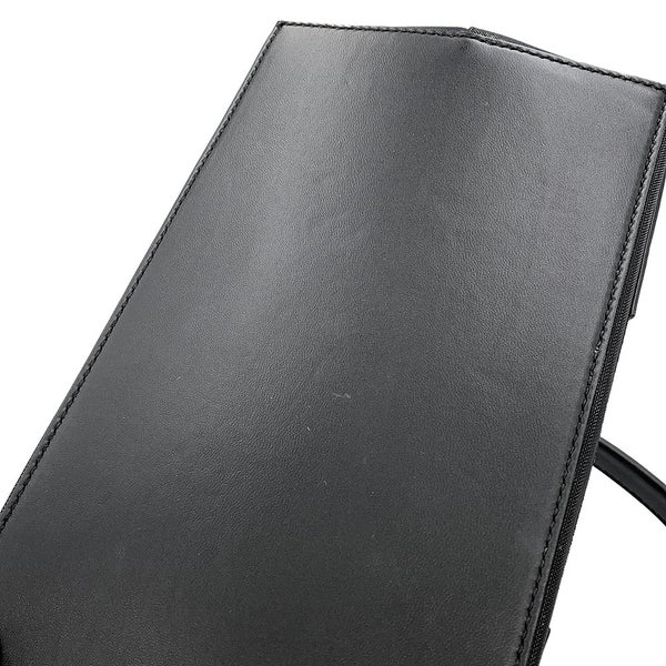 バレンシアガ トートバッグ ネイビーカバ S ポーチ付 メッシュ 339933 BALENCIAGA スモールサイズ 黒