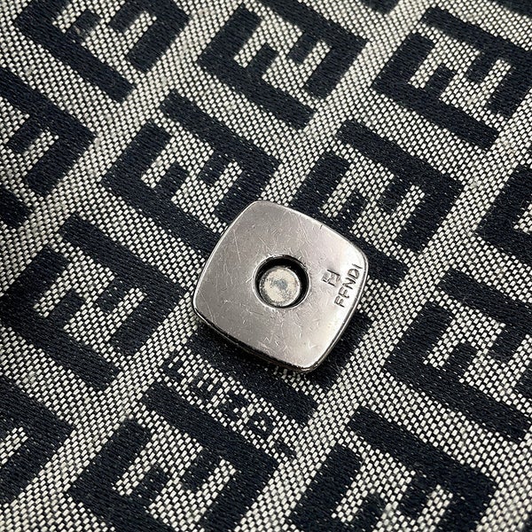 フェンディ ハンドバッグ ズッキーノ マンマバケット キャンバス レザー FENDI
