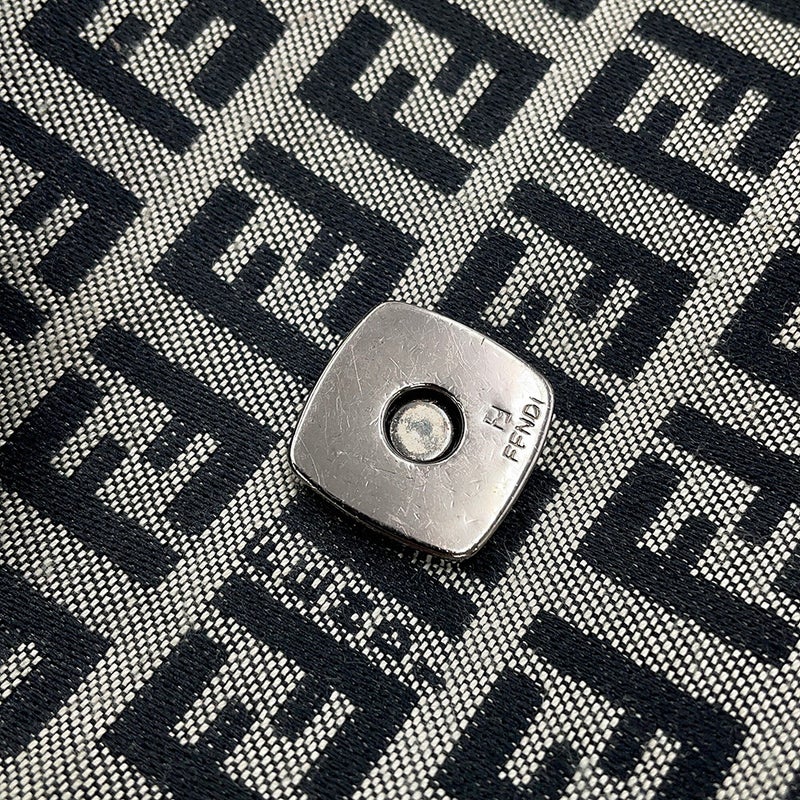 フェンディ ハンドバッグ ズッキーノ マンマバケット キャンバス レザー FENDI