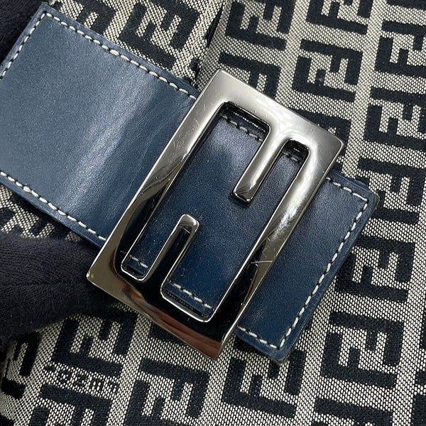 フェンディ ハンドバッグ ズッキーノ マンマバケット キャンバス レザー FENDI