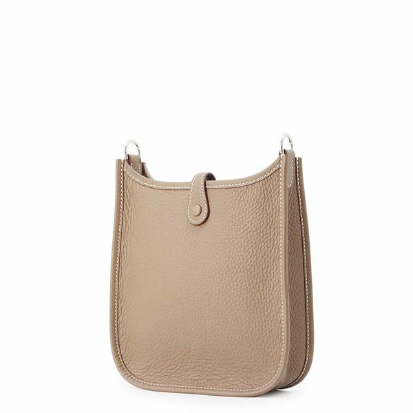 エルメス ショルダーバッグ エブリンTPM エトゥープ/ブルーインディゴ/シルバー金具 トリヨンクレマンス W刻印