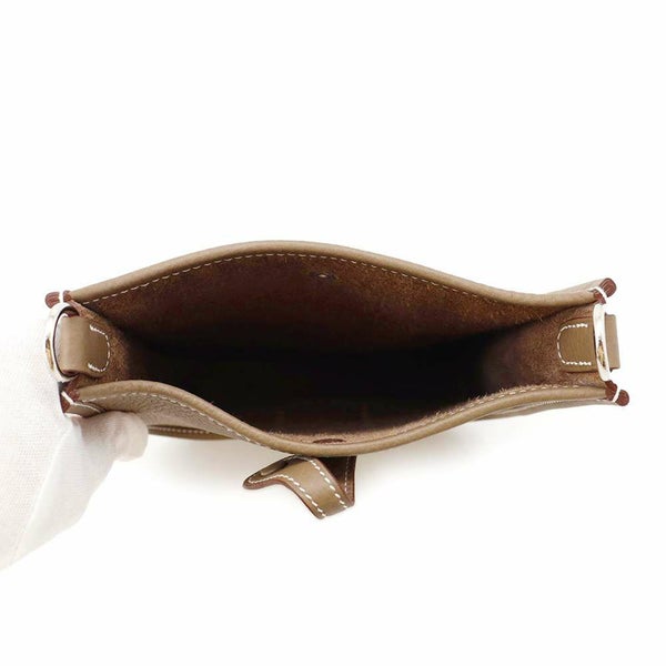 エルメス ショルダーバッグ エブリンTPM エトゥープ/ブルーインディゴ/シルバー金具 トリヨンクレマンス W刻印