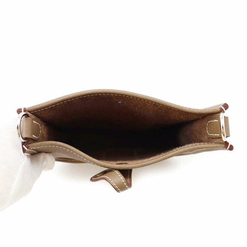 エルメス ショルダーバッグ エブリンTPM エトゥープ/ブルーインディゴ/シルバー金具 トリヨンクレマンス W刻印