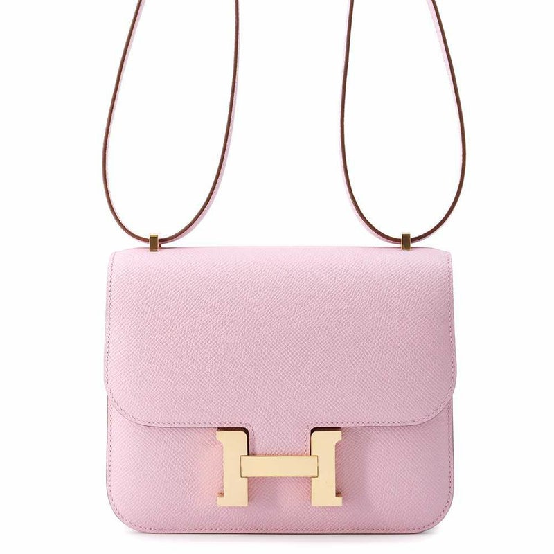 エルメス ショルダーバッグ ミニ コンスタンス3 モーヴシルベストル/ピンクゴールド金具 エプソン U刻印