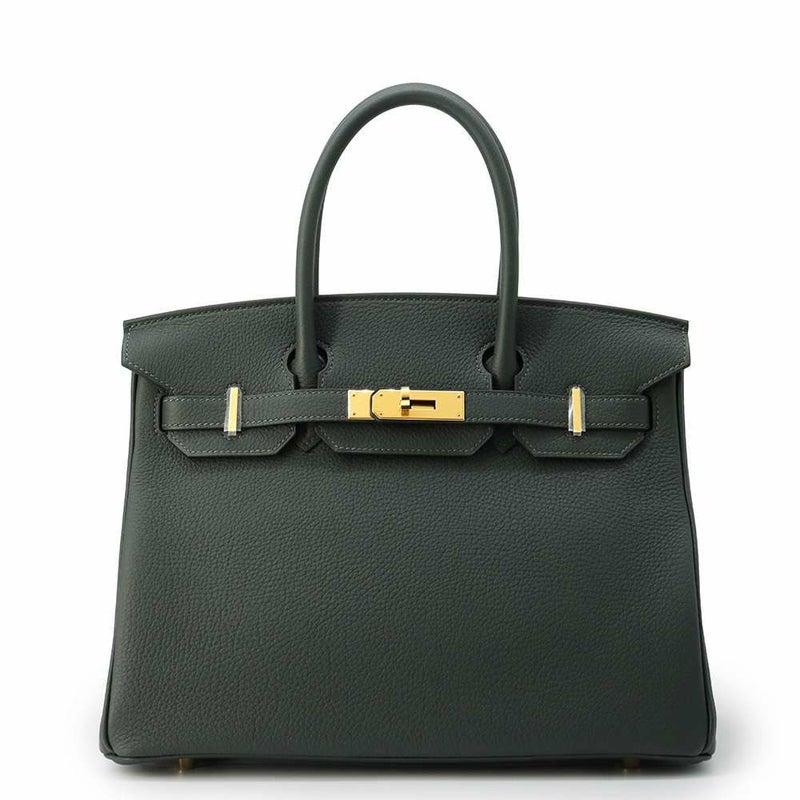 エルメス バーキン30 ヴェールフォンセ/ゴールド金具 トゴ W刻印 HERMES Birkin ハンドバッグ