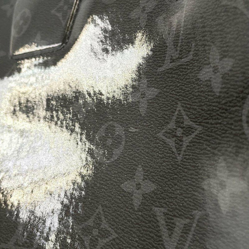 ルイヴィトン ボストンバッグ モノグラム・エクリプス グレーズ キーポル・バンドリエール50 M43901 黒 ブラック