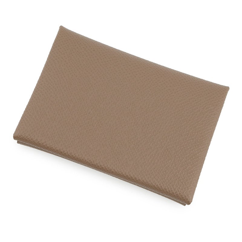 エルメス コインケース カルヴィ デュオ エトゥープ/シルバー金具 エプソン G刻印 財布