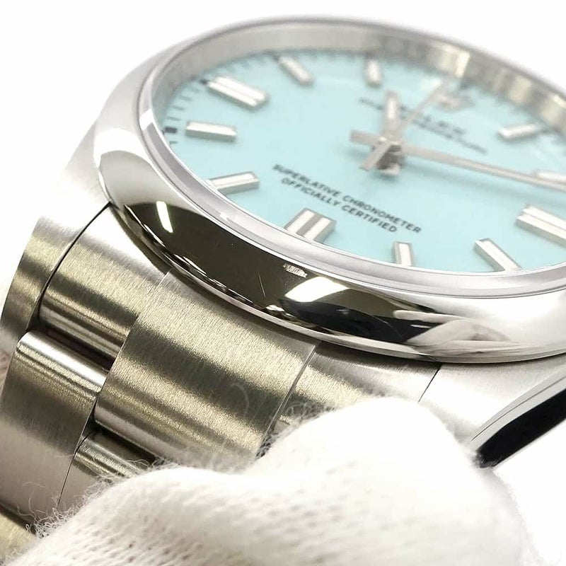 ロレックス オイスターパーペチュアル36 ランダムシリアル ルーレット 126000 ROLEX 腕時計 ターコイズブルー文字盤
