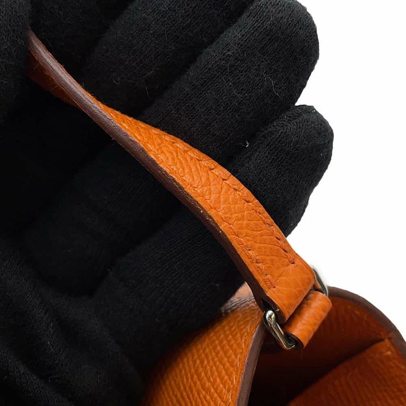 エルメス ケリーウォレット ロング トゥーゴー オレンジ/シルバー金具 エプソン B刻印 財布