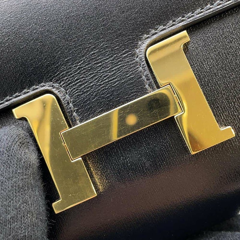 エルメス 長財布 コンスタンス トゥーゴー ロング ブラック/ゴールド金具 ボックスカーフ B刻印 黒