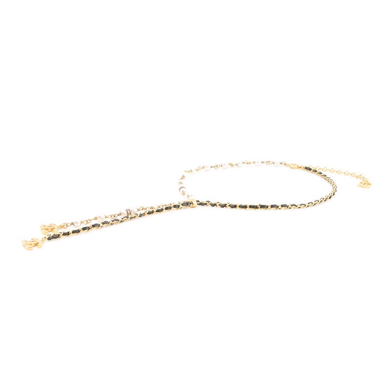シャネル ネックレス ココマーク ラインストーン フェイクパール B24K ABE732 CHANEL アクセサリー