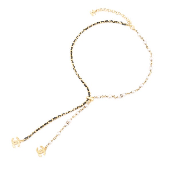 シャネル ネックレス ココマーク ラインストーン フェイクパール B24K ABE732 CHANEL アクセサリー