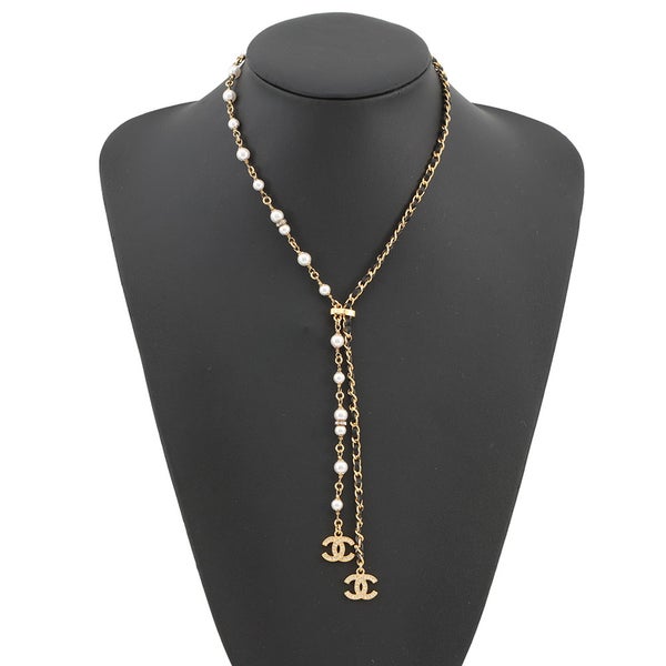 シャネル ネックレス ココマーク ラインストーン フェイクパール B24K ABE732 CHANEL アクセサリー