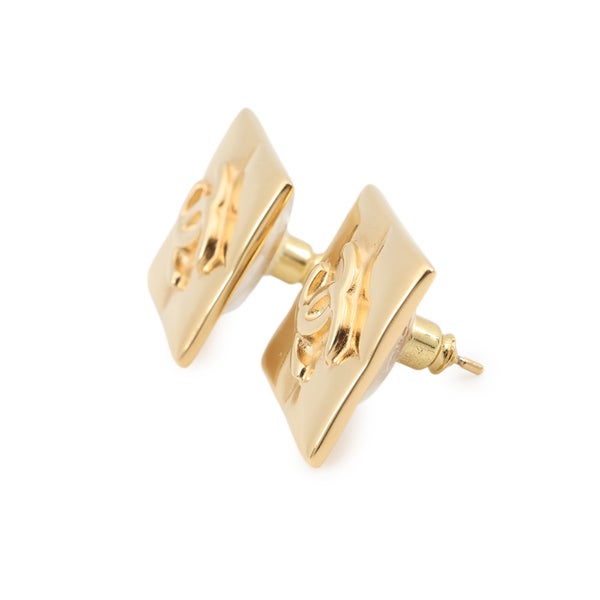 シャネル ピアス ココマーク マトラッセ スクエア メタル D24K ABE656 CHANEL アクセサリー
