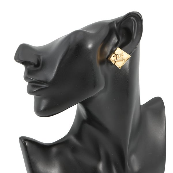 シャネル ピアス ココマーク マトラッセ スクエア メタル D24K ABE656 CHANEL アクセサリー