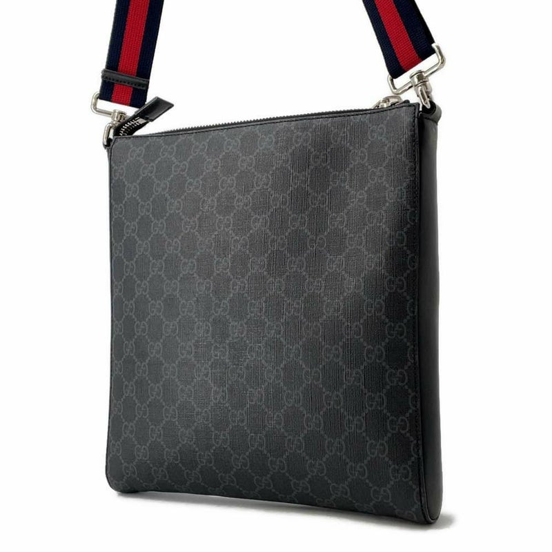 グッチ ショルダーバッグ GGスプリーム クーリエ メッセンジャーバッグ 474137 GUCCI バッグ メンズ 黒