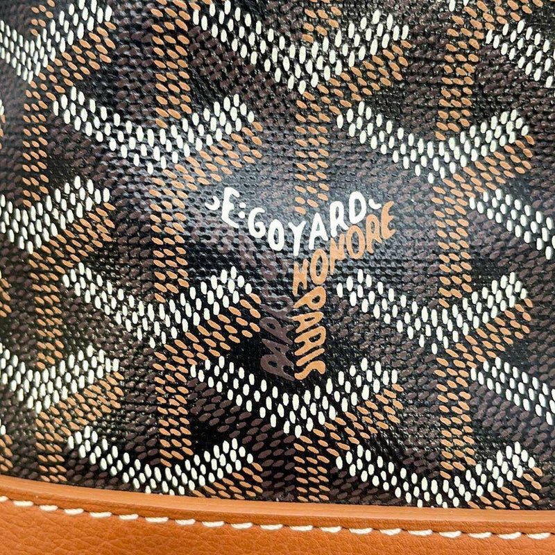ゴヤール ショルダーバッグ プティ フロ バケットバッグ レザー GOYARD 黒