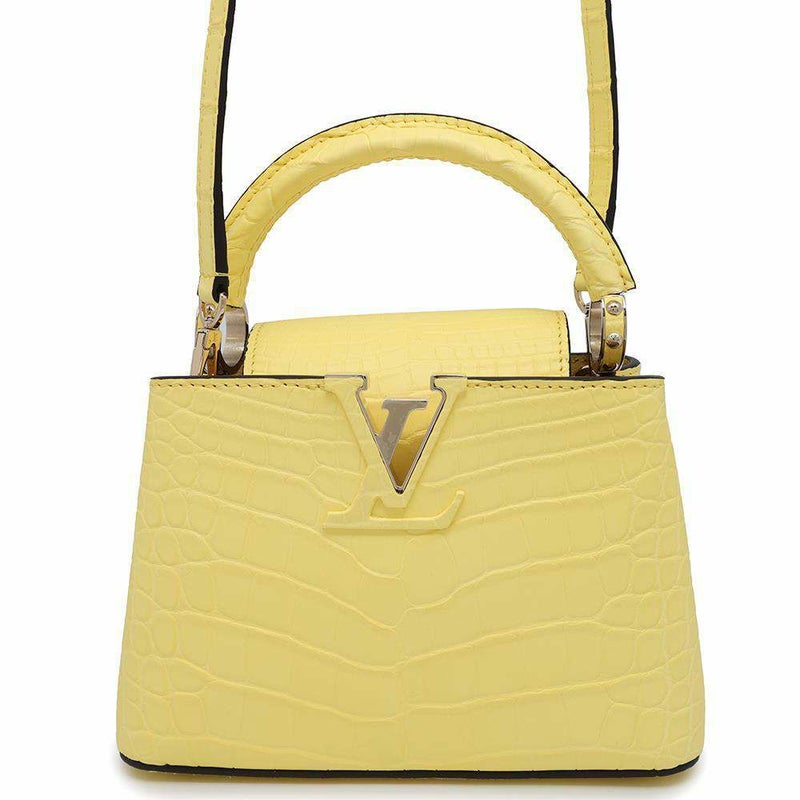 ルイヴィトン ハンドバッグ アリゲーターマット カプシーヌMINI N82789 LOUIS VUITTON 2wayバッグ