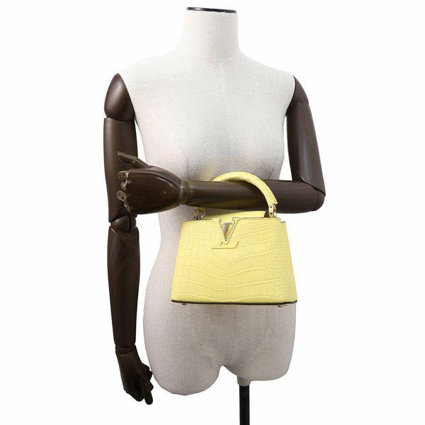 ルイヴィトン ハンドバッグ アリゲーターマット カプシーヌMINI N82789 LOUIS VUITTON 2wayバッグ