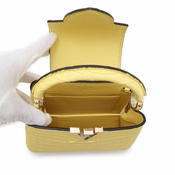 ルイヴィトン ハンドバッグ アリゲーターマット カプシーヌMINI N82789 LOUIS VUITTON 2wayバッグ