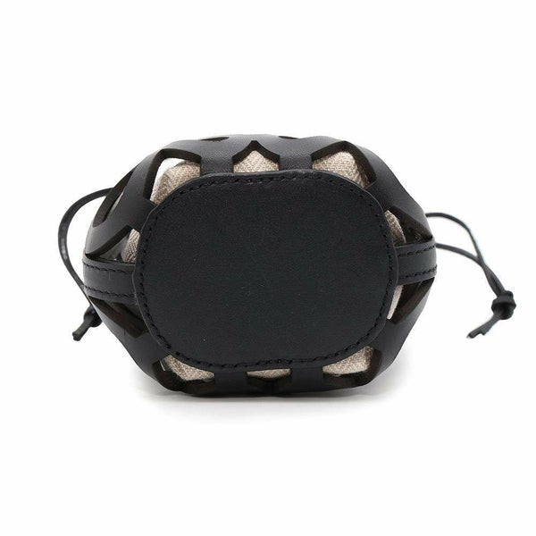 ロエべ ショルダーバッグ アナグラム カットアウト ポケット C922Y62X02 LOEWE 黒