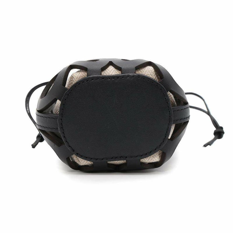 ロエべ ショルダーバッグ アナグラム カットアウト ポケット C922Y62X02 LOEWE 黒