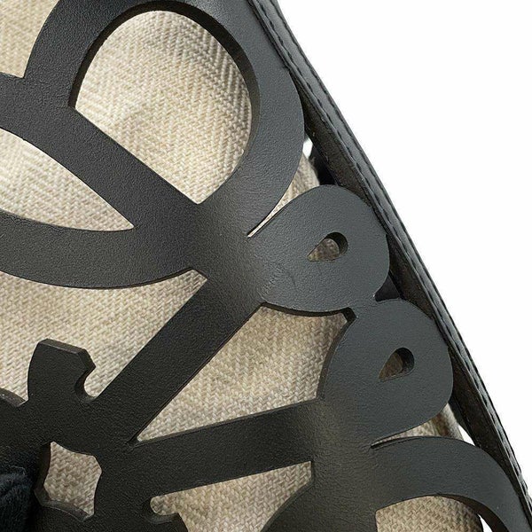 ロエべ ショルダーバッグ アナグラム カットアウト ポケット C922Y62X02 LOEWE 黒