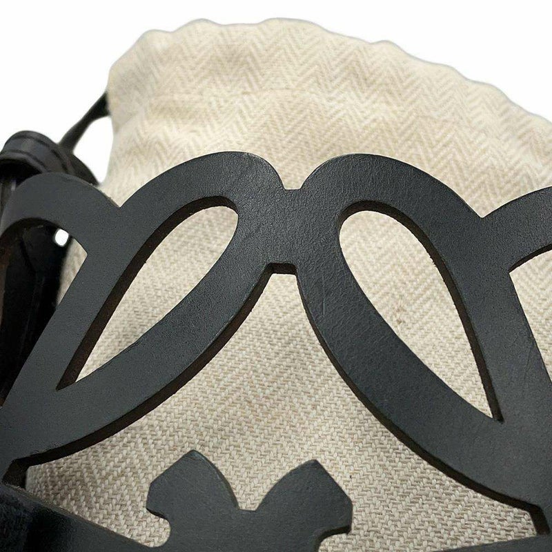 ロエべ ショルダーバッグ アナグラム カットアウト ポケット C922Y62X02 LOEWE 黒