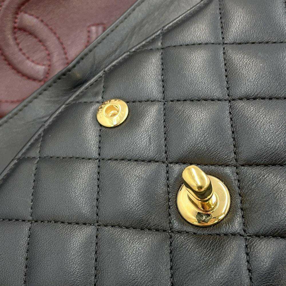 シャネル チェーンショルダーバッグ マトラッセ25 ココマーク ダブルチェーン ラムスキン A01112 CHANEL シャネル チェーンショルダーバッグ マトラッセ25 ココマーク キャビア