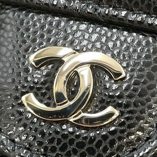 シャネル チェーンショルダーバッグ フラップ フォンケース マトラッセ ココマーク キャビアスキン AP2096 CHANEL ポシェット 黒