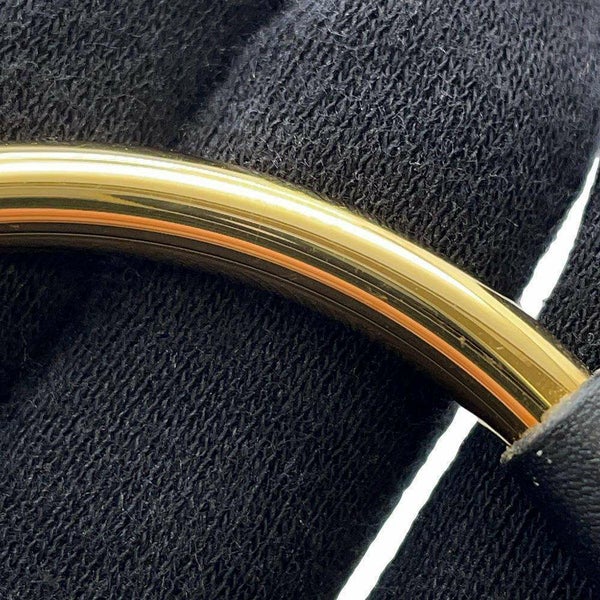 エルメス ネックレス ループグラン ブラック/ゴールド金具 スイフト/メタル HERMES アクセサリー