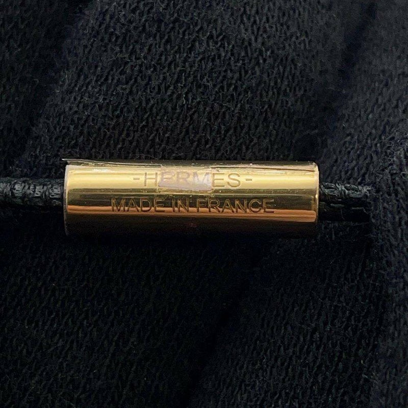 エルメス ネックレス ループグラン ブラック/ゴールド金具 スイフト/メタル HERMES アクセサリー