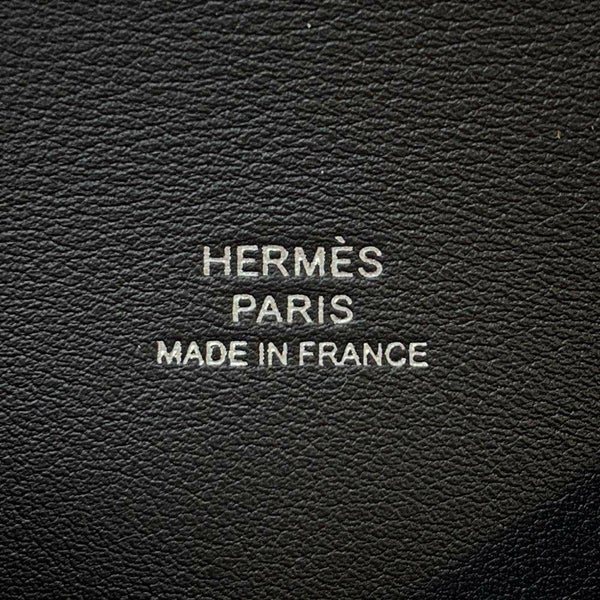エルメス カードケース カルヴィ ブラック ボックスカーフ U刻印 HERMES 名刺入れ 黒