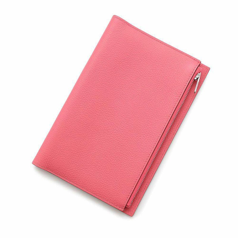 エルメス ノートカバー EAジップPM ローズアザレ/シルバー金具 エバーカラー U刻印 HERMES Eazip