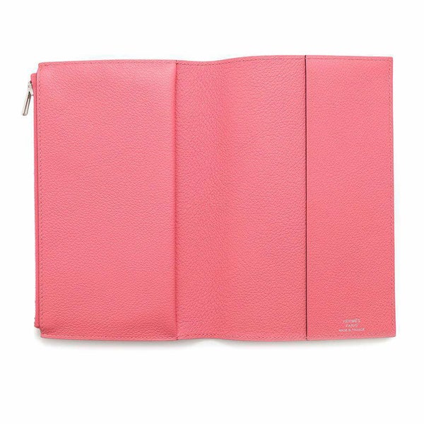 エルメス ノートカバー EAジップPM ローズアザレ/シルバー金具 エバーカラー U刻印 HERMES Eazip