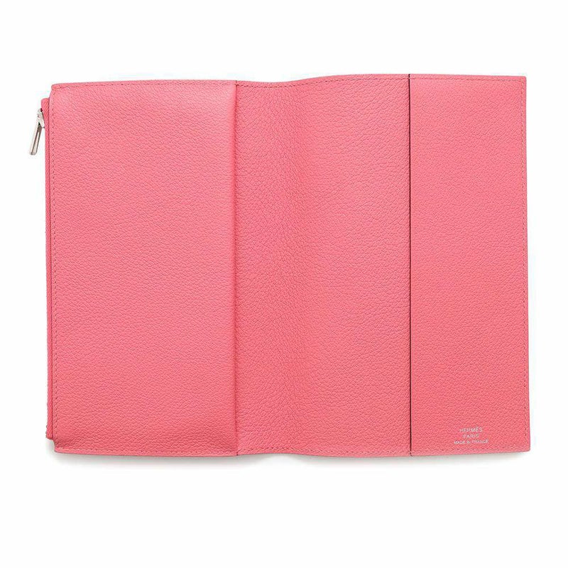 エルメス ノートカバー EAジップPM ローズアザレ/シルバー金具 エバーカラー U刻印 HERMES Eazip