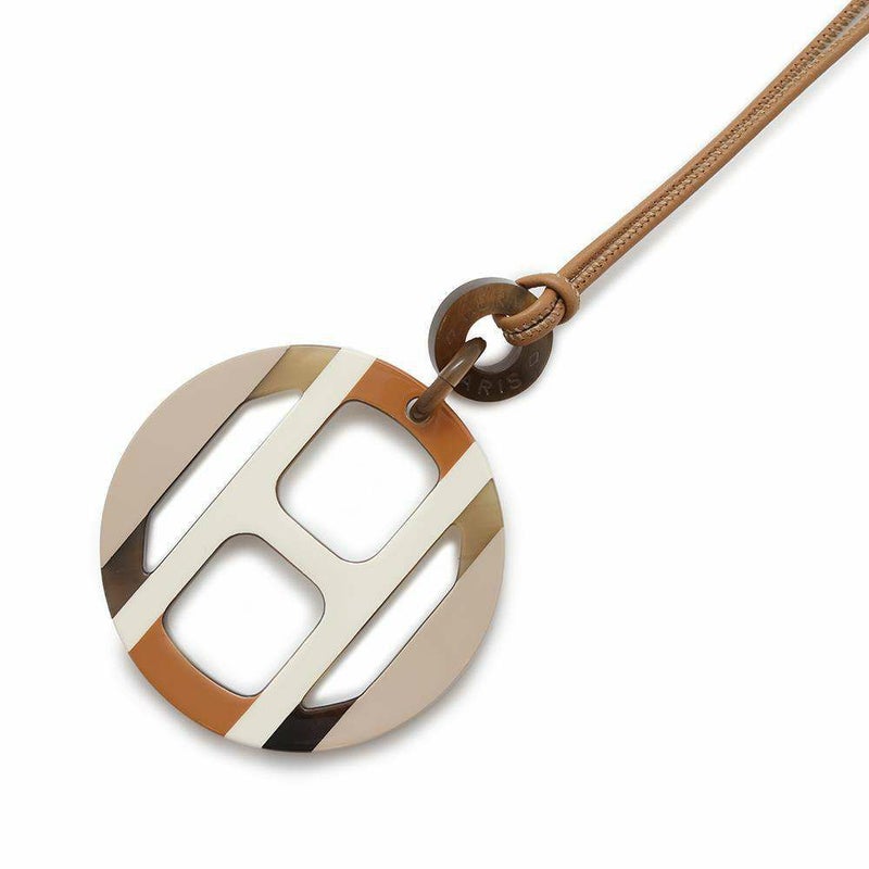 エルメス ネックレス Hエキップ Equipe バッファローホーン HERMES アクセサリー